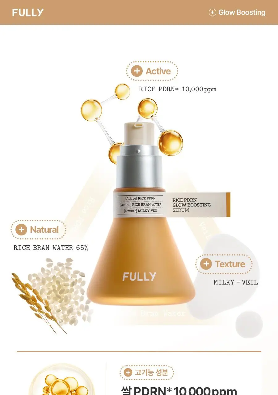 [동안광채] 풀리 쌀 PDRN 광채 세럼 50ml 상세페이지 7